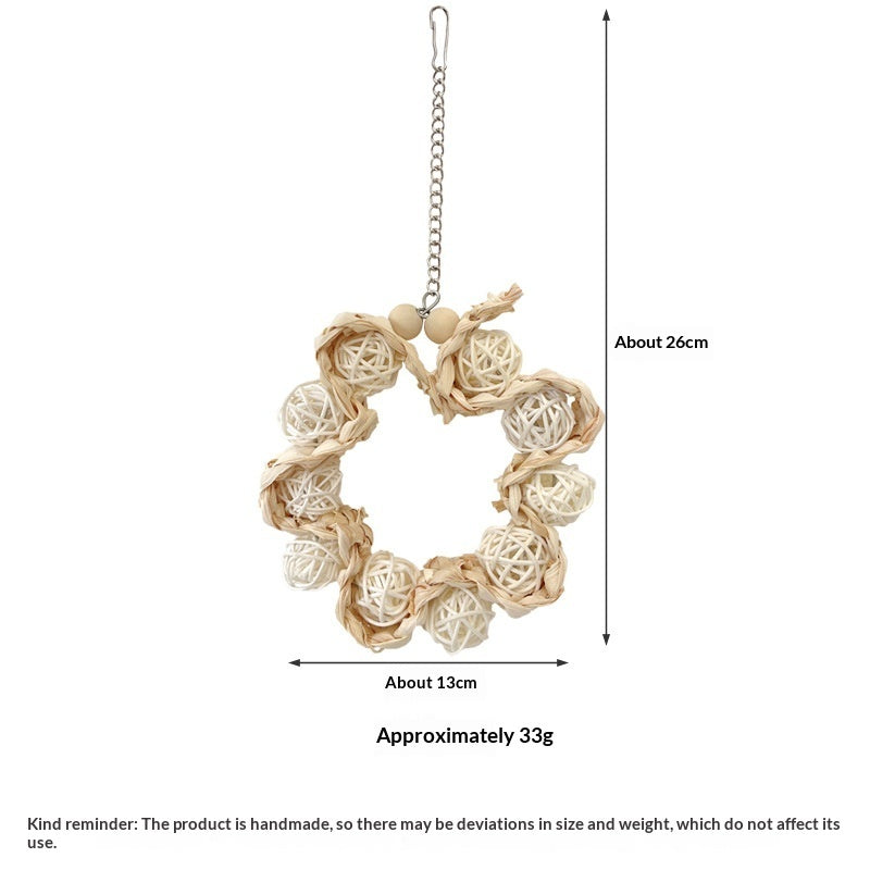 Personality Bird Cage Parrot Ring Decoration