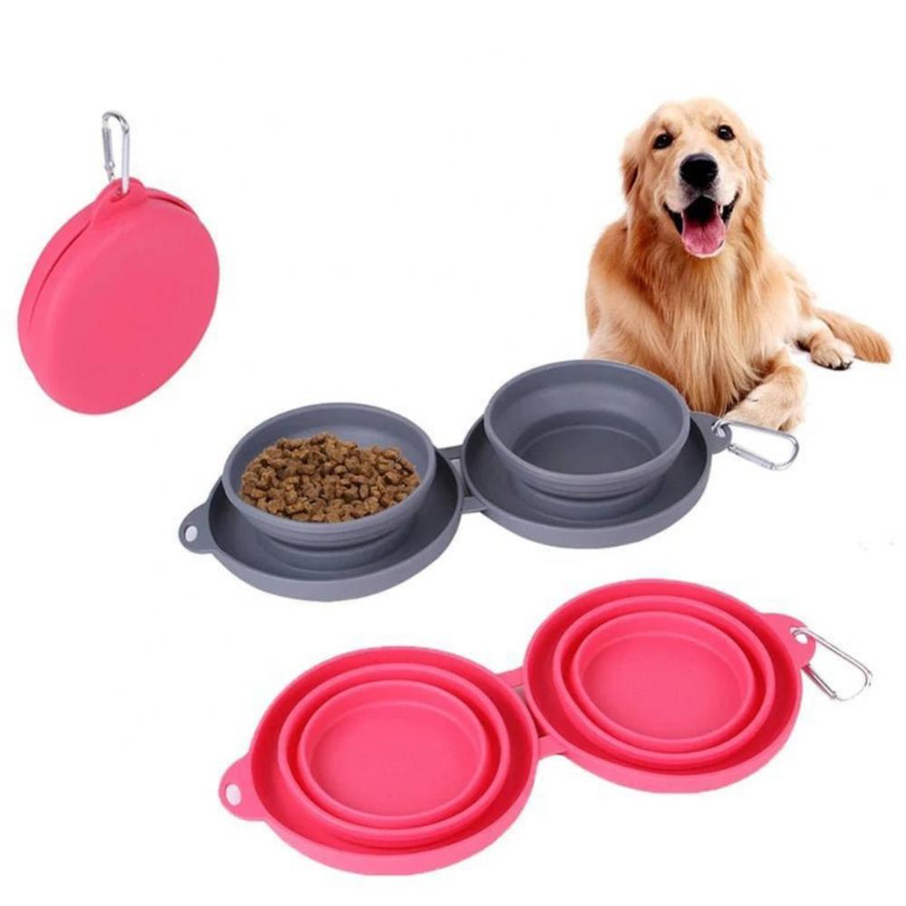 Rubber Foldable Pet Food/Water Bowls