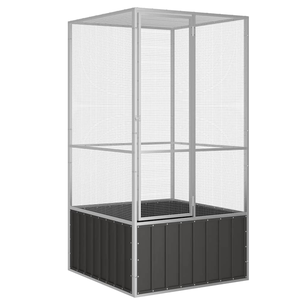 bird cage anthracite 111x107x211.5 cm Galvanized   bird cage