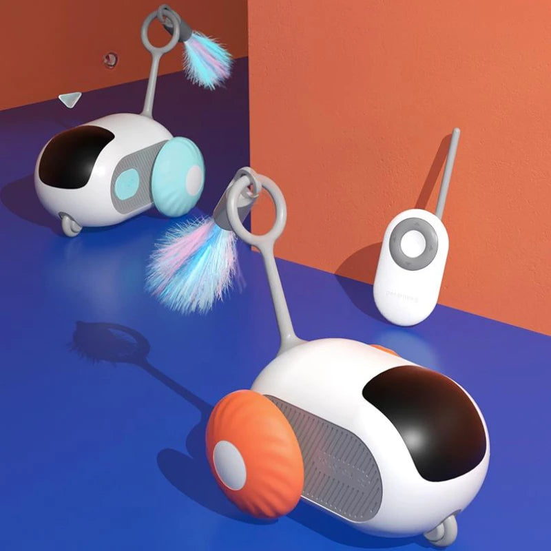 Remote Control Interactive Cat Car Toy with USB Charging