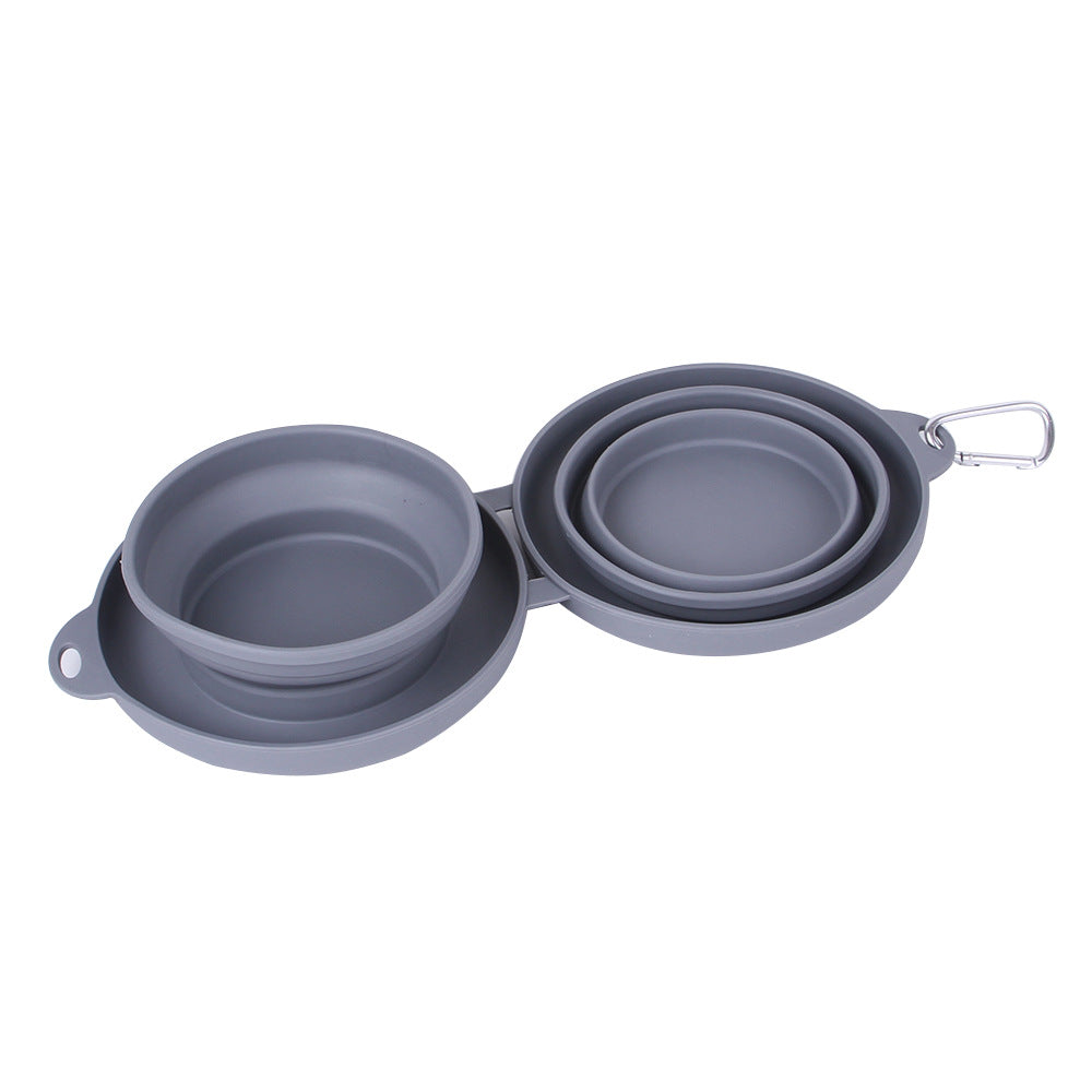 Rubber Foldable Pet Food/Water Bowls
