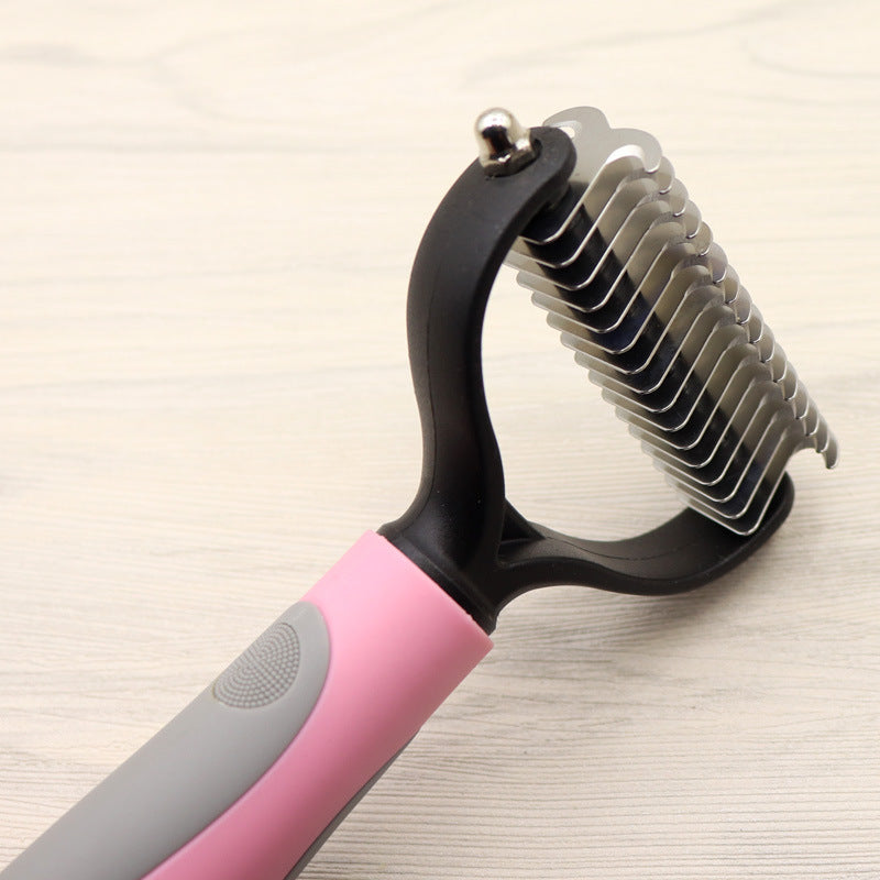 Pet Grooming Double-Sided Dematting Comb for Dogs