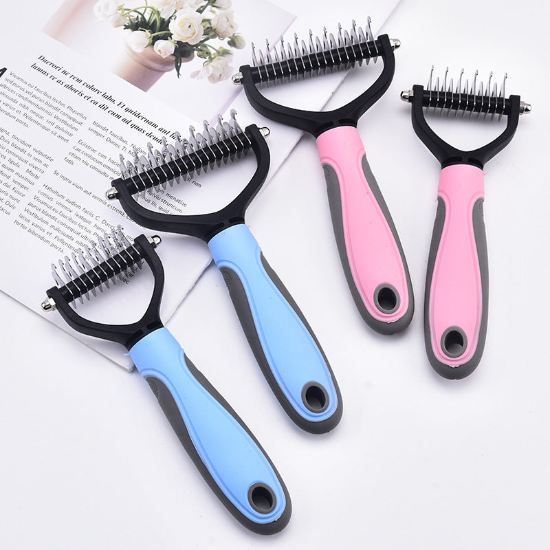 Double-Sided Stainless Steel Pet Grooming Comb