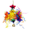 Colored Rattan Ball Wooden Brushed Paper Gnawing Bird Supplies Utensils