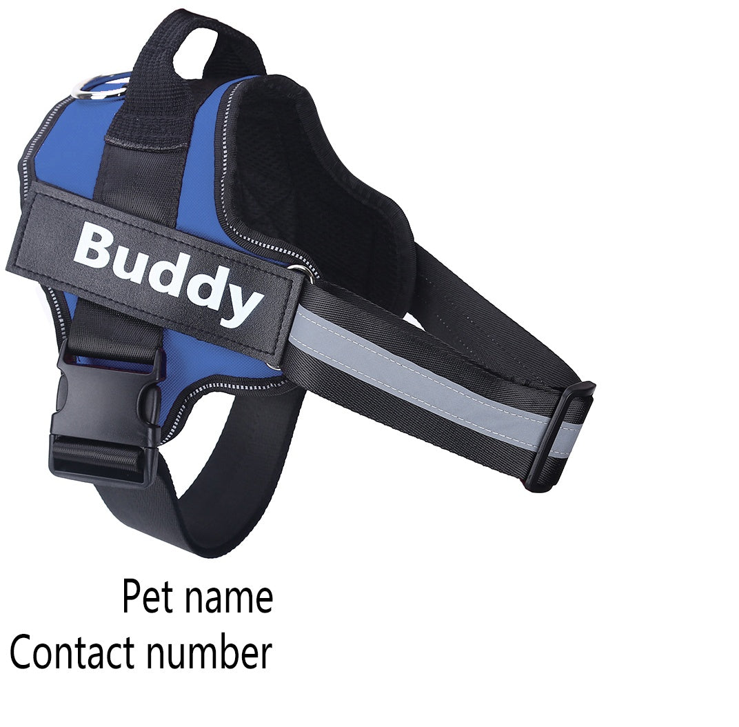NO PULL Reflective Breathable Adjustable Pet Harness Vest