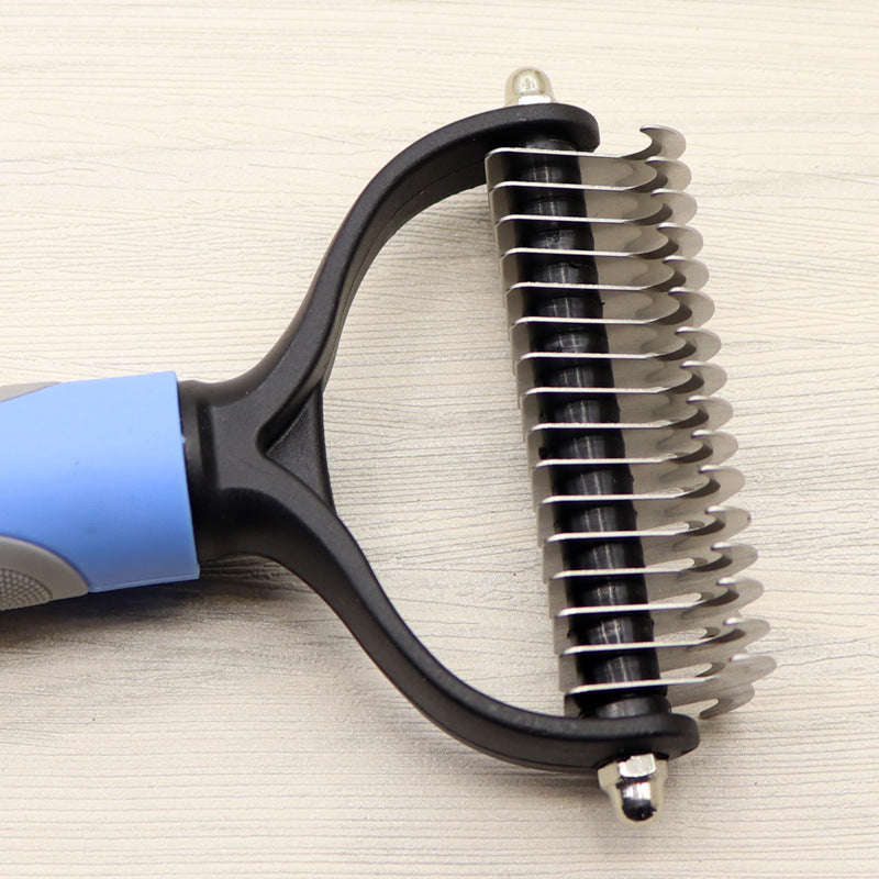 Pet Grooming Double-Sided Dematting Comb for Dogs