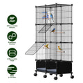 46in Bird Cage Spacious Indoor Pet Bird House With 4 Wooden Perches