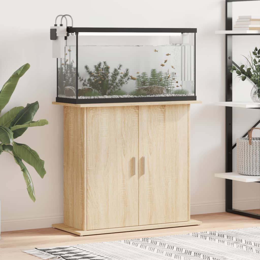 Aquarium Stand 81x Wood Material   Aquarium Stand Sonoma Oak 81