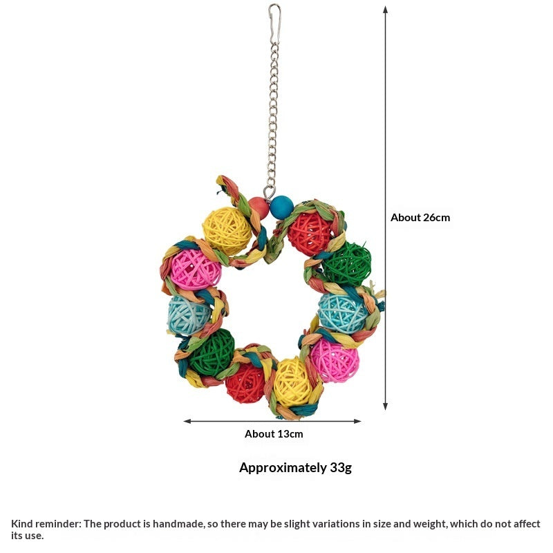Personality Bird Cage Parrot Ring Decoration