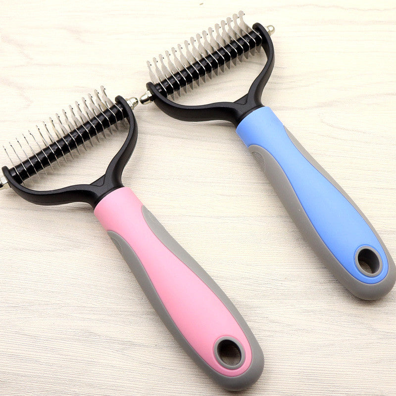 Pet Grooming Double-Sided Dematting Comb for Dogs
