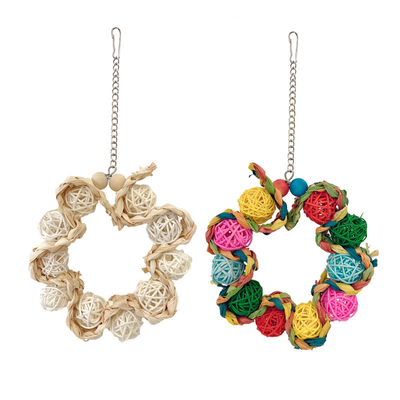 Personality Bird Cage Parrot Ring Decoration