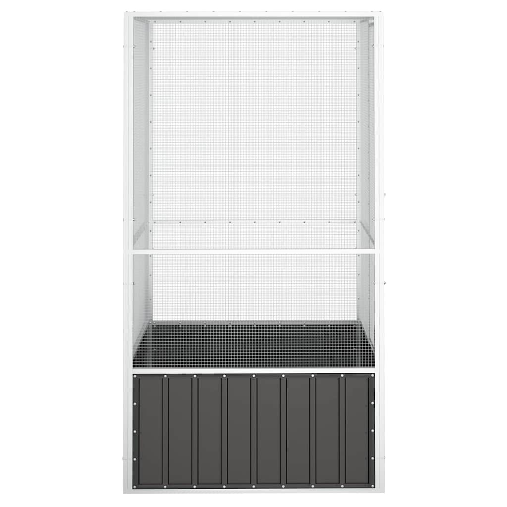 bird cage anthracite 111x107x211.5 cm Galvanized   bird cage