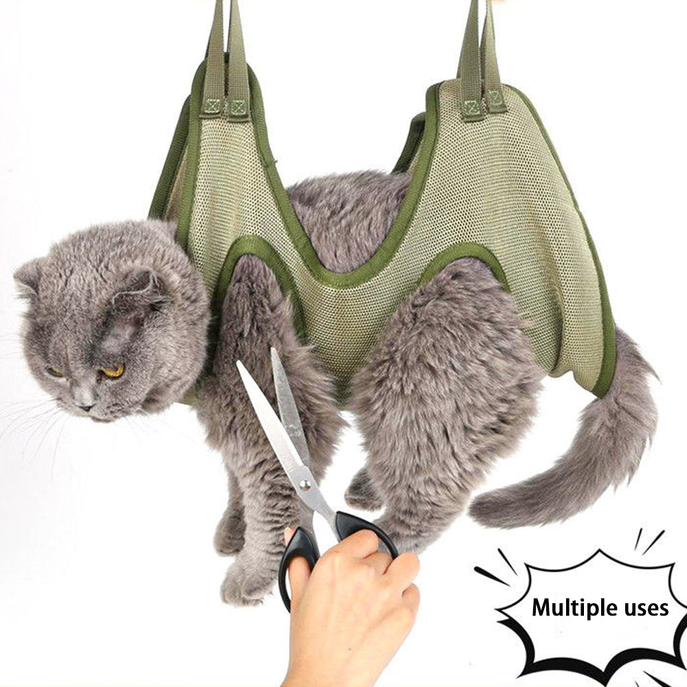 Cat Grooming Restraint Bag and Beauty Supplies Set