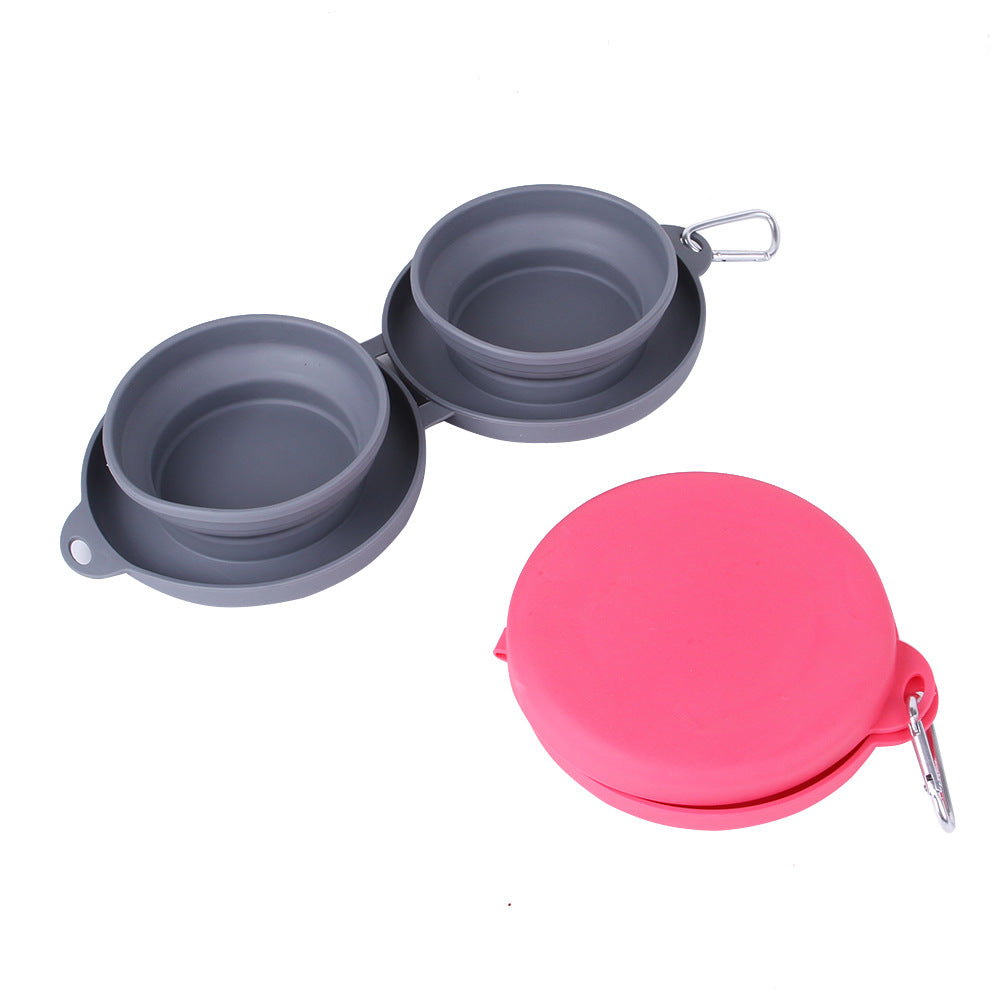 Rubber Foldable Pet Food/Water Bowls