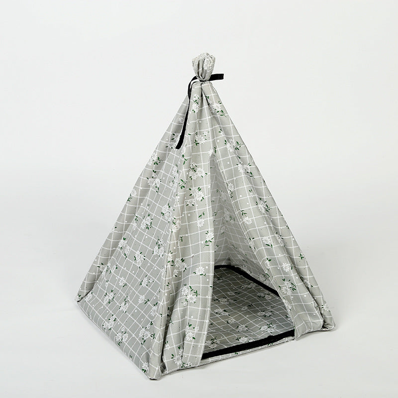 DIY Folding Tent Dog House with Mosquito Netting