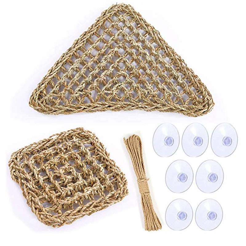 Pet Crawling Mat Lizard Recliner Toy Straw Mattress