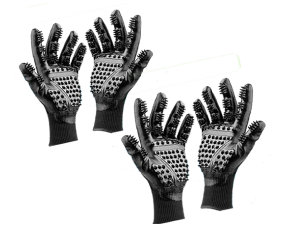 Cat Grooming Gloves with Bathing and Massage Brush