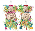 Parrot Toys Straw Ball Wooden Bird Cage Accessories