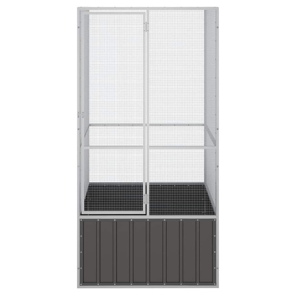 bird cage anthracite 111x107x211.5 cm Galvanized   bird cage