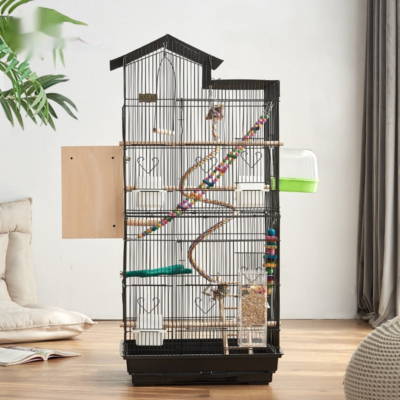 Super Large Luxury Parrot Cage Bird Cage Home Tiger Skin Peony Special Large Villa Ecological Breeding Cage