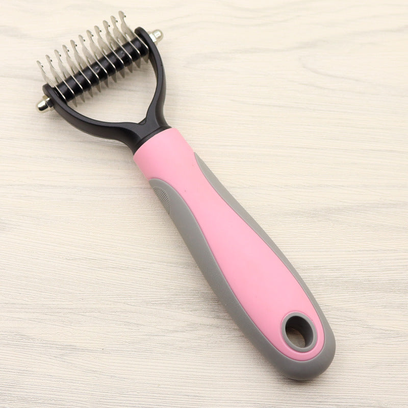 Pet Grooming Double-Sided Dematting Comb for Dogs