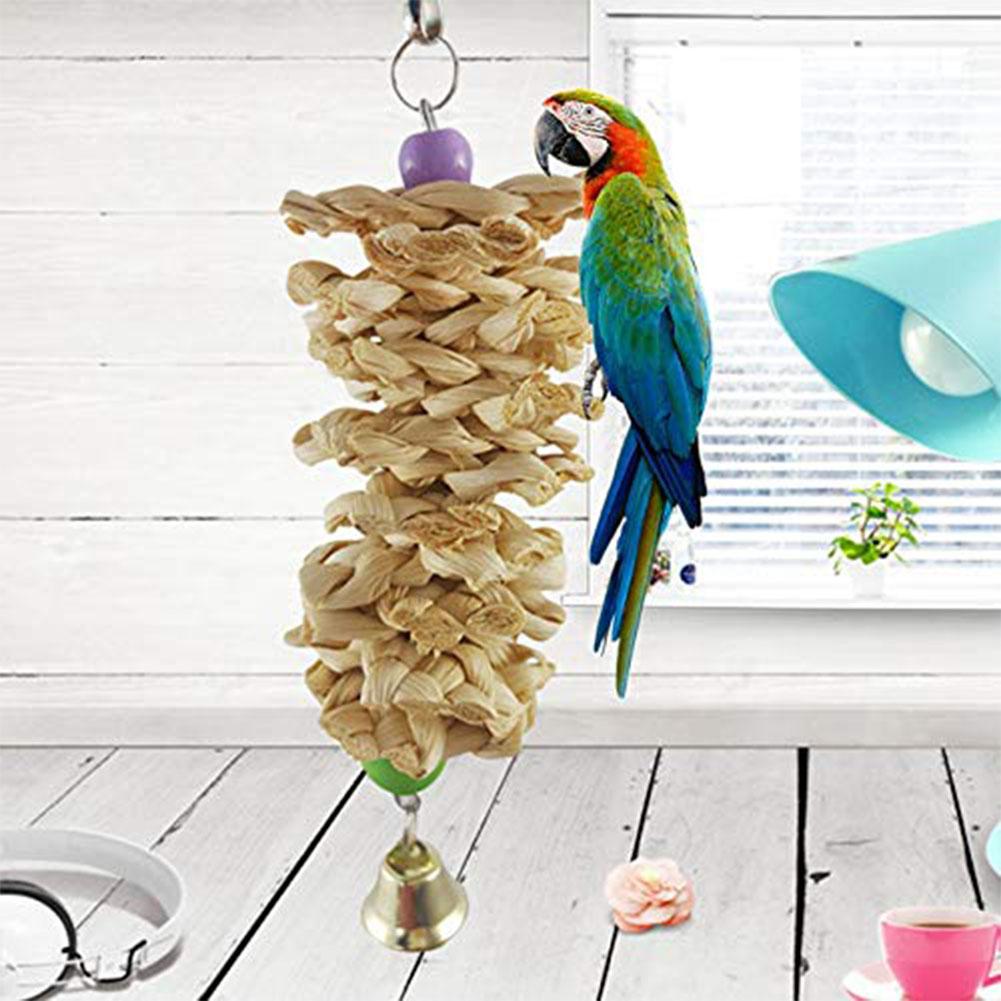 Parrot Supplies Bird Toys with Cuttlefish Bone and Wood