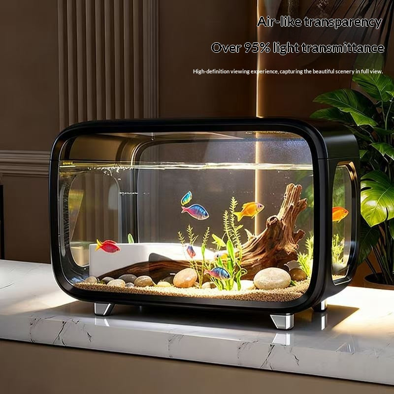 HD Aquarium Home Fish Tank Turtle Tank Transparent Tank Aquascape Small Eco Tank