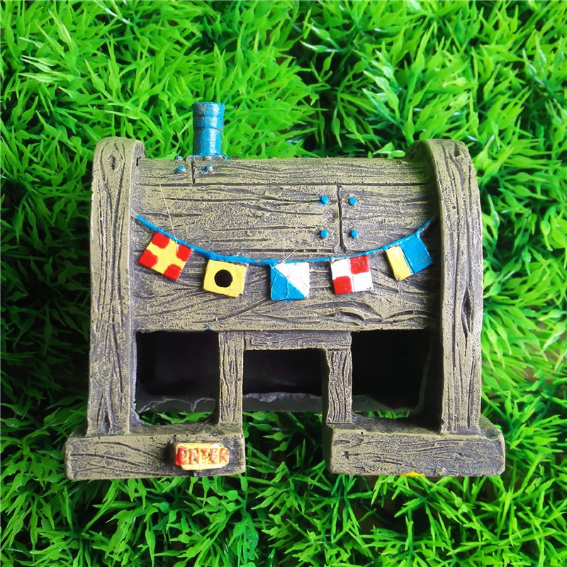 Resin Aquarium Fish Tank Landscaping Cartoon Ornaments